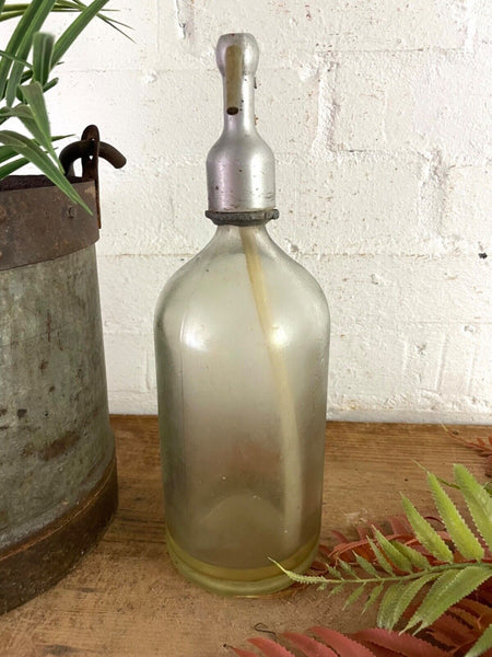 Vintage European Glass Soda Syphon Bottle Display Prop