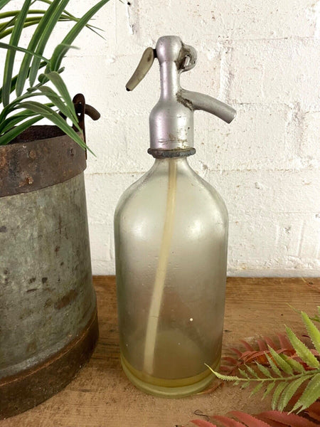 Vintage European Glass Soda Syphon Bottle Display Prop