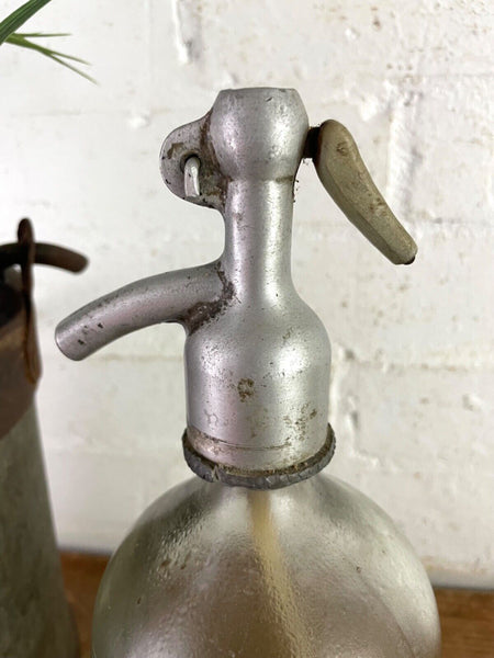 Vintage European Glass Soda Syphon Bottle Display Prop