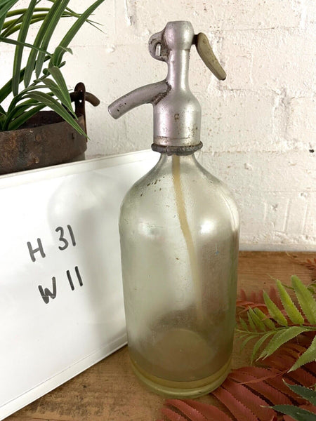 Vintage European Glass Soda Syphon Bottle Display Prop