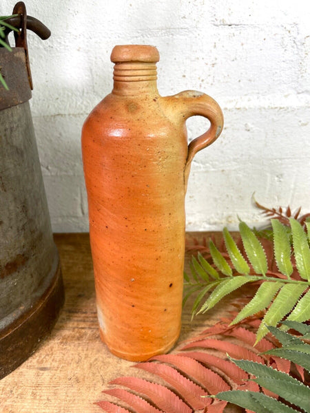 Vintage Antique German Stoneware Salt Glazed Seltzer Water Bottle Vase