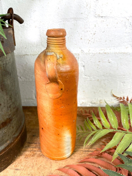 Vintage Antique German Stoneware Salt Glazed Seltzer Water Bottle Vase