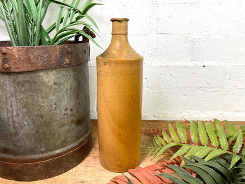 Vintage Antique German Stoneware Salt Glazed Seltzer Water Bottle Vase
