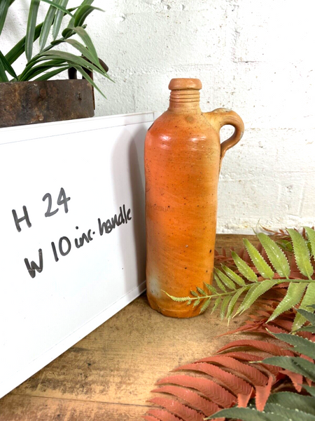 Vintage Antique German Stoneware Salt Glazed Seltzer Water Bottle Vase