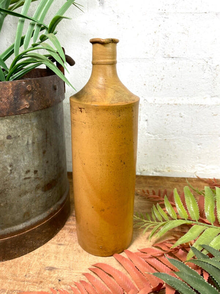 Vintage Antique German Stoneware Salt Glazed Seltzer Water Bottle Vase