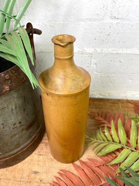 Vintage Antique German Stoneware Salt Glazed Seltzer Water Bottle Vase