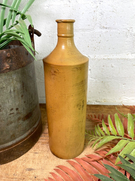 Vintage Antique German Stoneware Salt Glazed Seltzer Water Bottle Vase