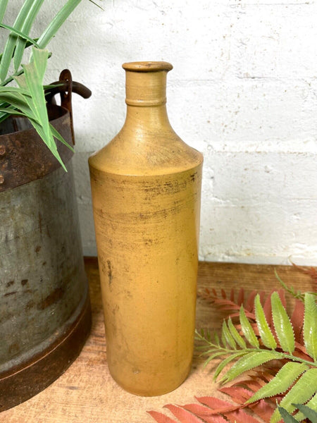 Vintage Antique German Stoneware Salt Glazed Seltzer Water Bottle Vase