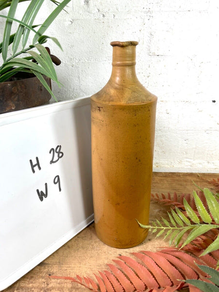 Vintage Antique German Stoneware Salt Glazed Seltzer Water Bottle Vase