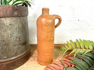 Vintage Antique German Stoneware Salt Glazed Seltzer Water Bottle Vase