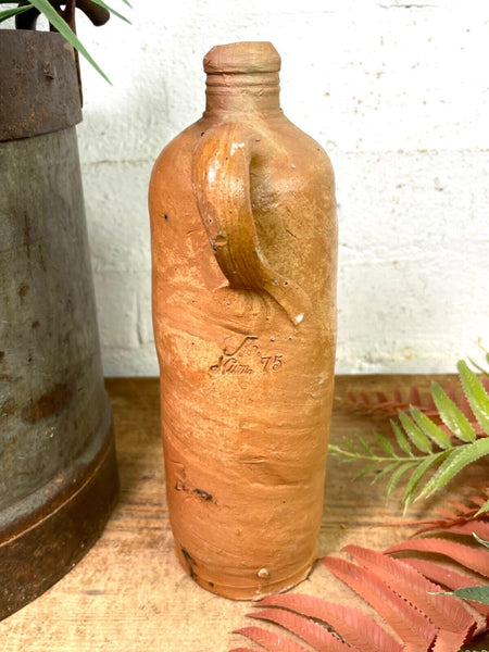 Vintage Antique German Stoneware Salt Glazed Seltzer Water Bottle Vase