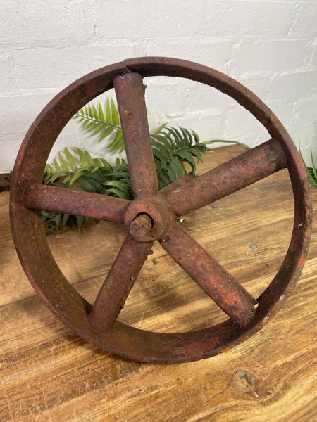 Antique Vintage Cast Iron Set 4 Chicken Shepherds Hut Wheels
