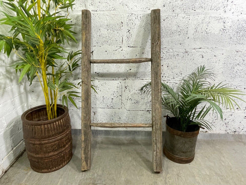 Vintage Rustic French Fruit Picking Ladder Ladder Kitchen Hanging Rack Prop