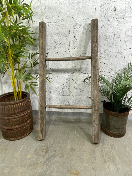 Vintage Rustic French Fruit Picking Ladder Ladder Kitchen Hanging Rack Prop