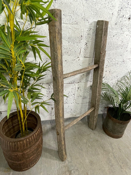 Vintage Rustic French Fruit Picking Ladder Ladder Kitchen Hanging Rack Prop