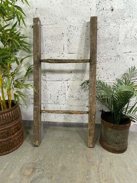 Vintage Rustic French Fruit Picking Ladder Ladder Kitchen Hanging Rack Prop