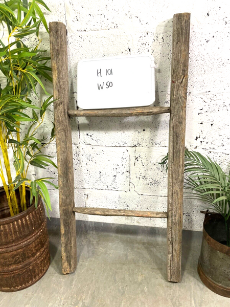 Vintage Rustic French Fruit Picking Ladder Ladder Kitchen Hanging Rack Prop