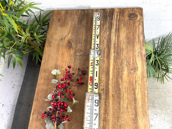 ANTIQUE VINTAGE SURVEYORS WOODEN TELESCOPIC MEASURE STICK RULE STAFF POLE