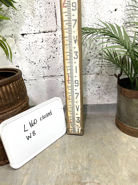 ANTIQUE VINTAGE SURVEYORS WOODEN TELESCOPIC MEASURE STICK RULE STAFF POLE