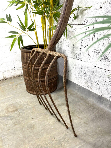 Antique Vintage Hay Fork Farming Agricultural Garden Tool Display Props