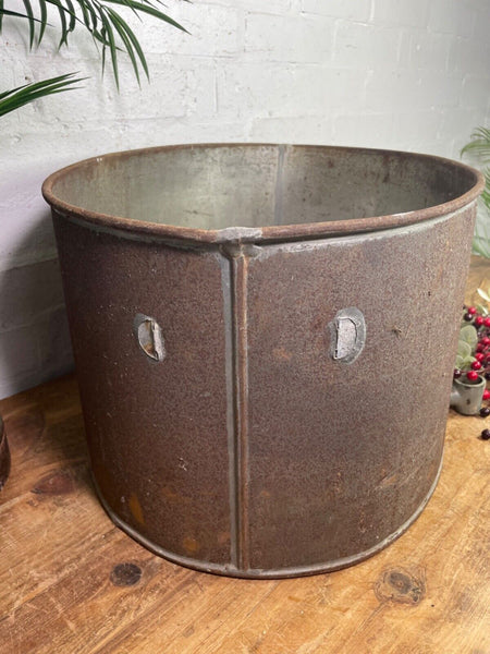 Vintage Lister Made In England Agricultural Milking Bucket Tub Garden Planter