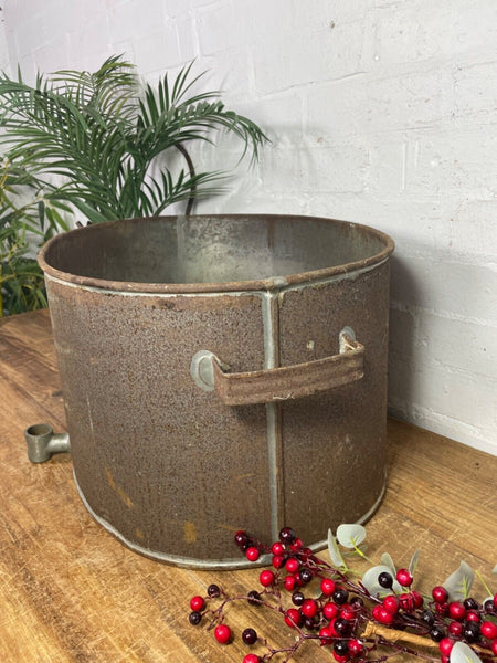 Vintage Lister Made In England Agricultural Milking Bucket Tub Garden Planter