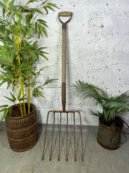 Antique Vintage Hay Pitch Fork Farming Agricultural Garden Tool Display Props