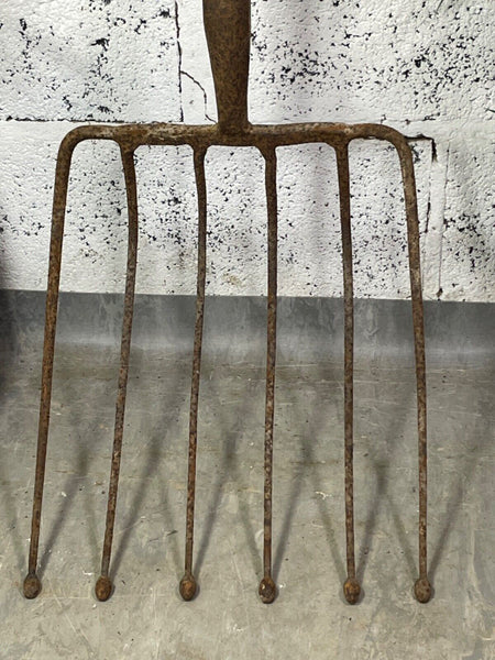 Antique Vintage Hay Pitch Fork Farming Agricultural Garden Tool Display Props
