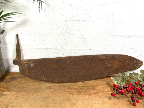 Antique Vintage Hay Peat Cutter Farming Agricultural Garden Tool Display Props