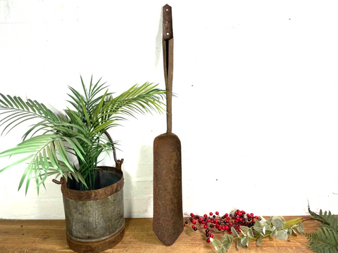Antique Vintage Made In England Farming Agricultural Garden Tool Ladle Scoop