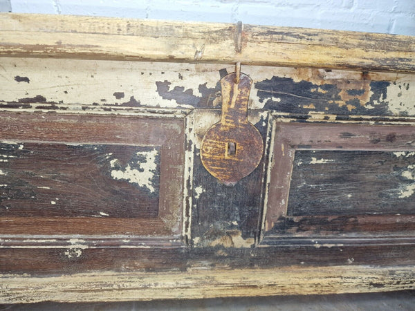 Vintage Reclaimed Indian Wooden Trunk Blanket Box Chest Ottoman Coffee Table