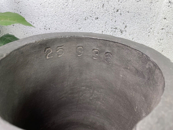 Vintage Rustic Smelting Casting Crucible Plant Pot Garden Planter
