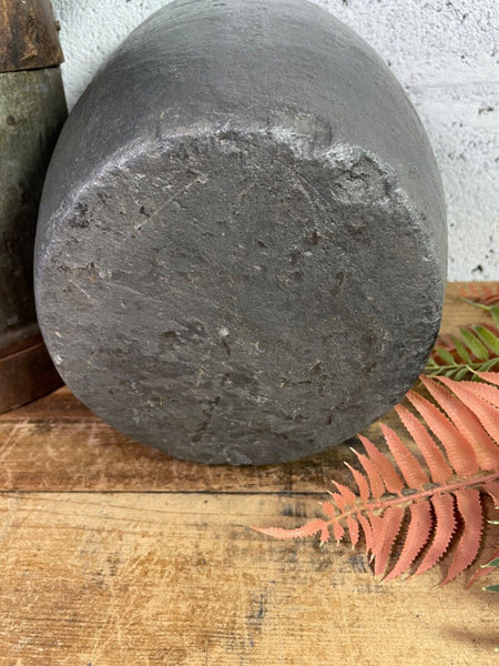 Vintage Rustic Smelting Casting Crucible Plant Pot Garden Planter