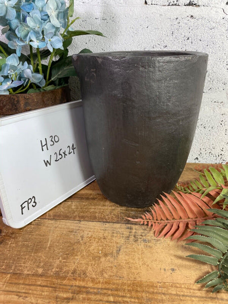 Vintage Rustic Smelting Casting Crucible Plant Pot Garden Planter