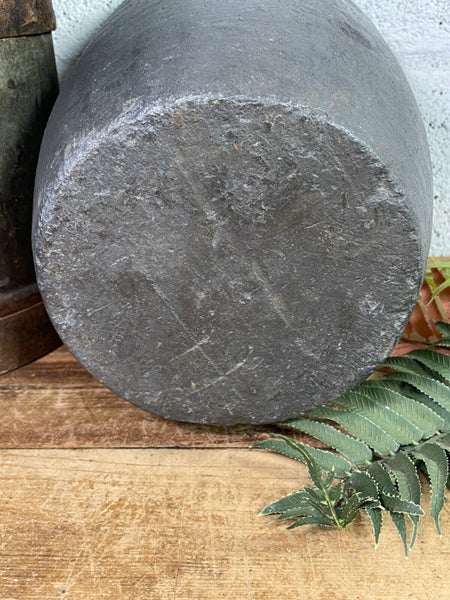 Vintage Rustic Smelting Casting Crucible Plant Pot Garden Planter