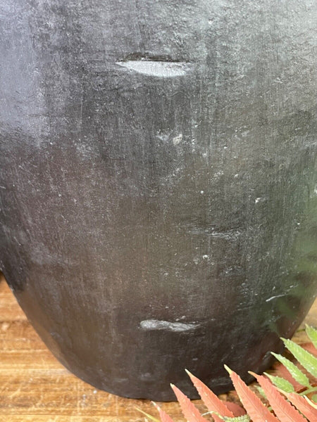 Vintage Rustic Smelting Casting Crucible Plant Pot Garden Planter