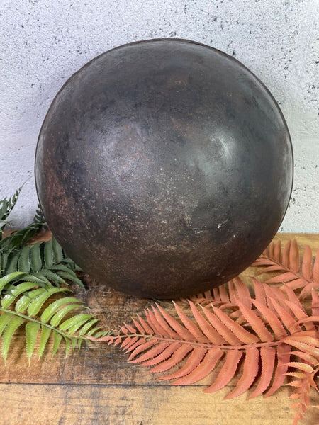 Old Vintage Rustic Original Indian Heavy Iron Metal Matka Water Vessel Pot Vase
