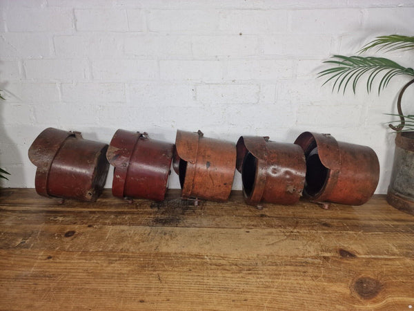 Vintage Red Railway Train Traffic Signal Stop Lamp Light Prop