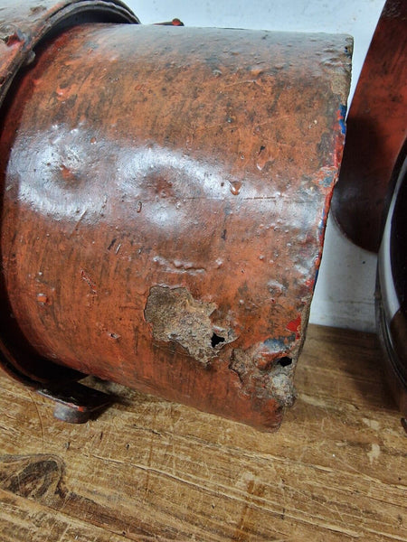 Vintage Red Railway Train Traffic Signal Stop Lamp Light Prop