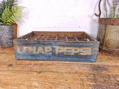 Vintage Original Wooden Soda Drinks Advertising Crate