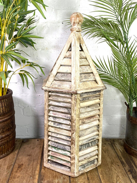 Reclaimed Recycled Rustic Wooden Painted Birdhouse Bird Box House Garden Decor