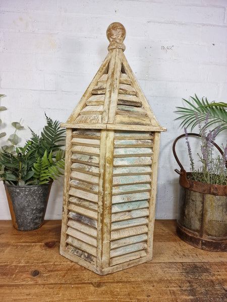 Reclaimed Recycled Rustic Wooden Painted Birdhouse Bird Box House Garden Decor