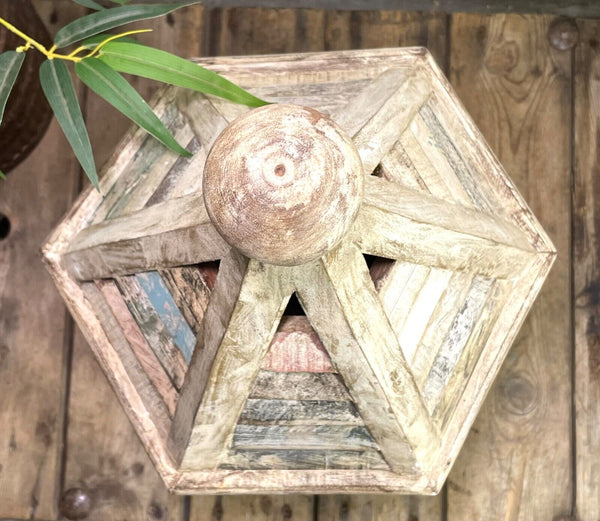 Reclaimed Recycled Rustic Wooden Painted Birdhouse Bird Box House Garden Decor