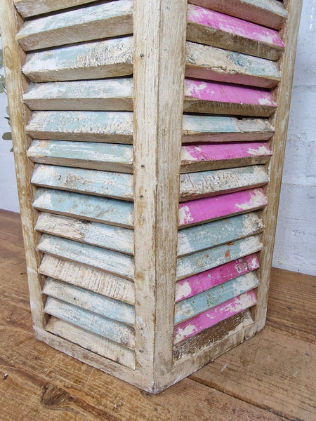 Reclaimed Recycled Rustic Wooden Painted Birdhouse Bird Box House Garden Decor