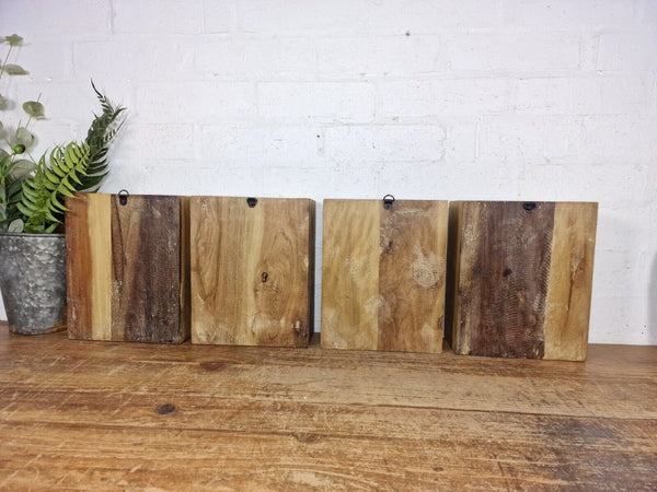 Vintage Rustic Reclaimed Indian Wooden Arched Temple Shelf Wall Display Shelves