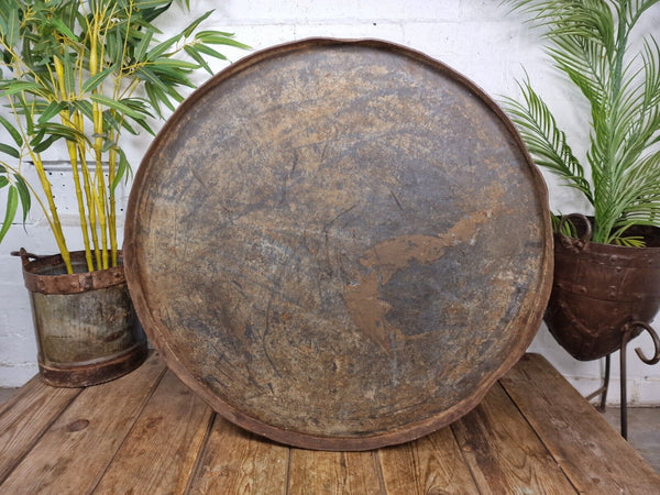 XL Large Round Galvanised Metal Feeder Trough Garden Planter Tub Wildlife Pond