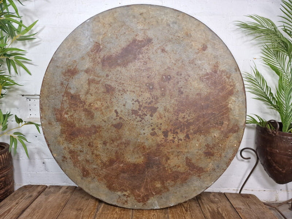 XL Large Round Galvanised Metal Feeder Trough Garden Planter Tub Wildlife Pond
