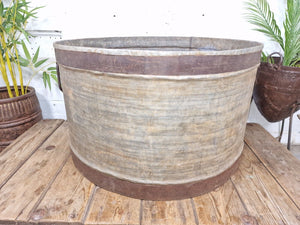 XL Large Round Galvanised Metal Feeder Trough Garden Planter Tub Wildlife Pond