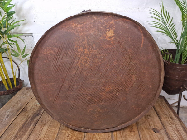 XL Large Round Galvanised Metal Feeder Trough Garden Planter Tub Wildlife Pond