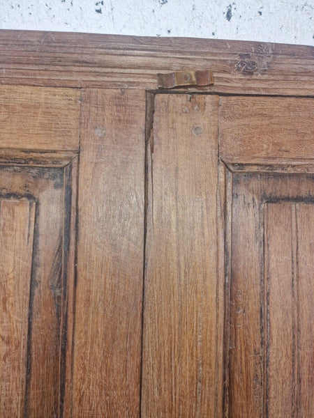Large Antique Indian Colonial Solid Wooden Window Shutters Wall Garden Mirror